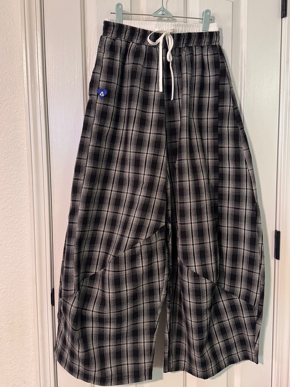 Aelfric Eden Baggy Plaid Barrel Double Waist Sweatpants